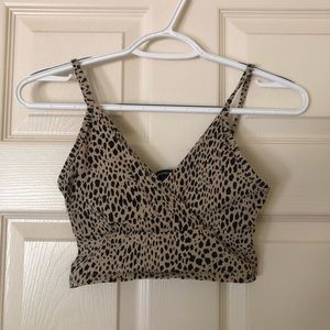 Brandy Melville Cheetah Cross Tank